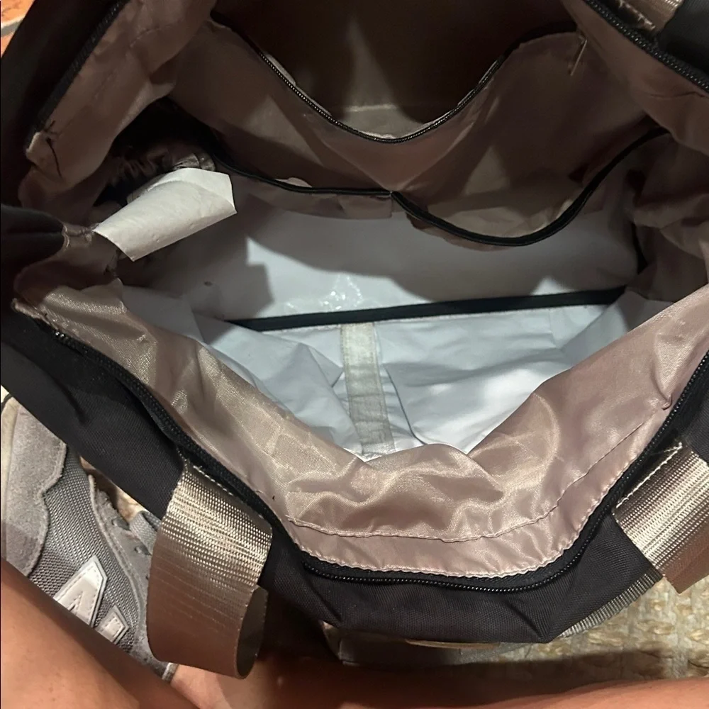 Chic Black and Gray Baby Bag
